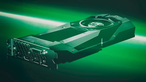 Нью Йорк Сша 2017 Nvidia Geforce Gtx 1080 Render Ілюстрація — стокове фото