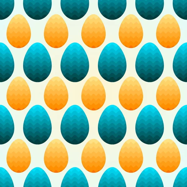 Χωρίς Ραφή Πρότυπο Του Ντεγκραντέ Πάσχα Αυγά Αυγά Μπλε Και — Διανυσματικό Αρχείο