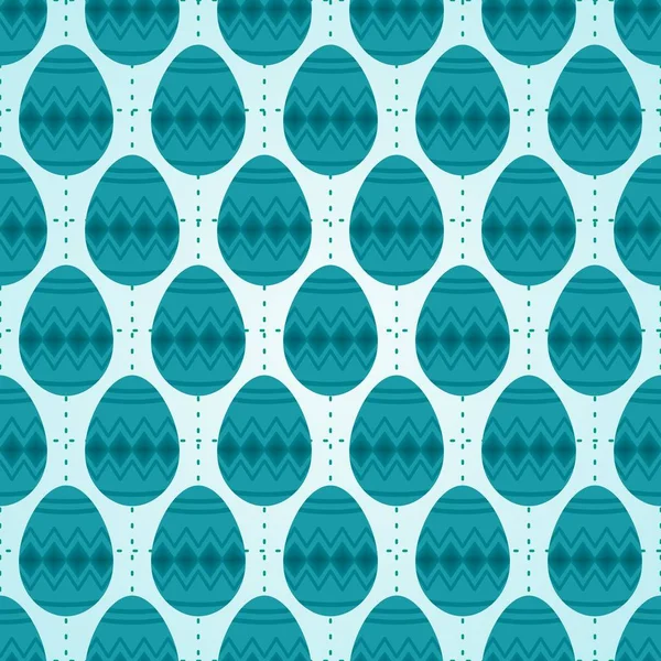 Χωρίς Ραφή Πρότυπο Του Σκούρο Μπλε Διαμάντι Σχήμα Αυγά Πάσχας — Διανυσματικό Αρχείο