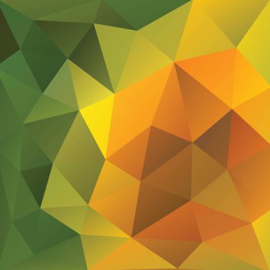 Pas ve yeşil poligonal arka plan