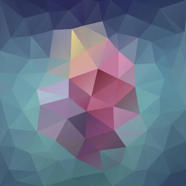 Kornblumenblau und tiefrosa polygonaler Hintergrund — Stockvektor