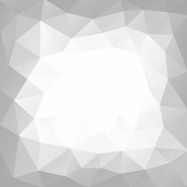 グレーと白の多角形の背景 — ストックベクタ