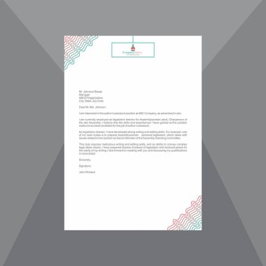 Çok az mavi ve mor Antetli Kağıdı