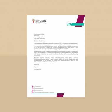 Erik tonda dokusal Antetli Kağıdı