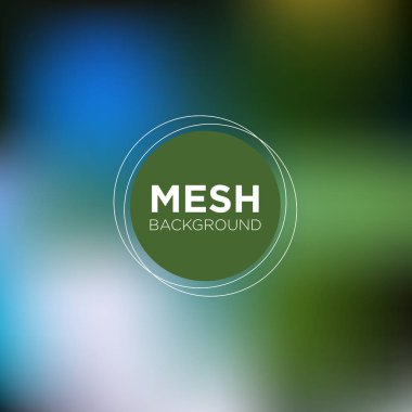 Yeşilimsi mavi tonları arka planda mesh