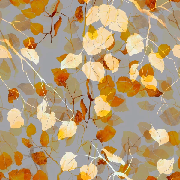 Осінні гілки з листям — стокове фото