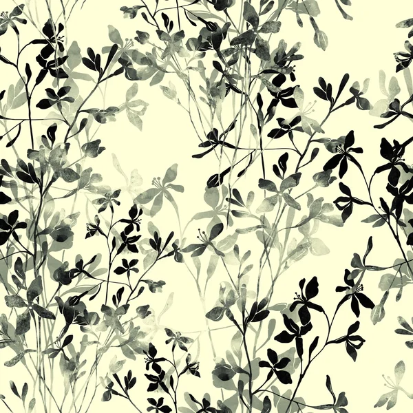 Flores pretas e brancas — Fotografia de Stock
