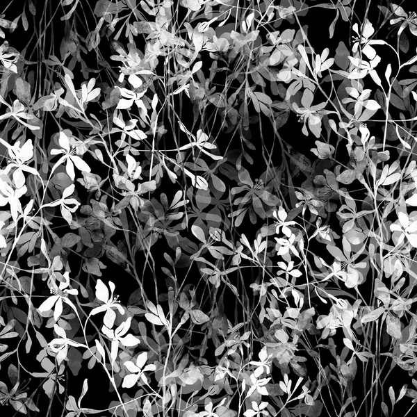 Flores blancas y negras — Foto de Stock