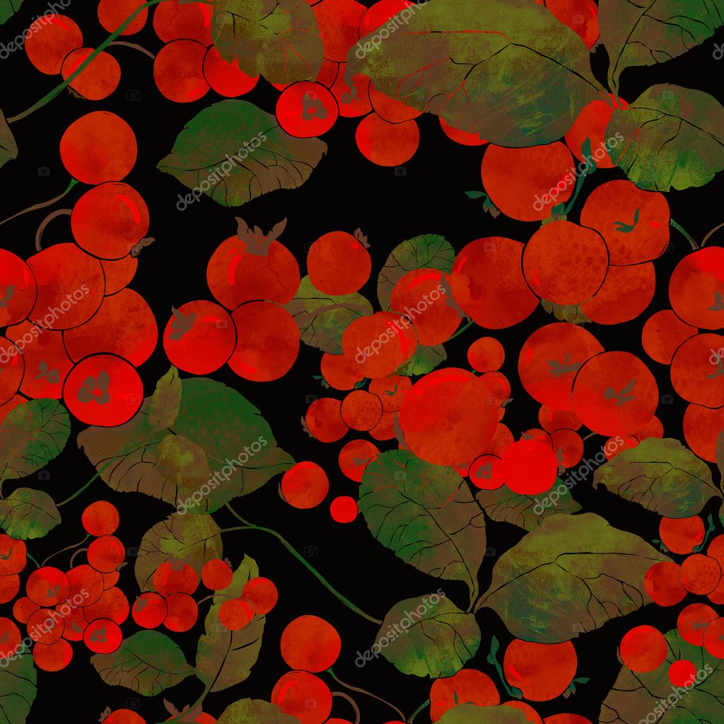 Twigs with leaves and berries — Stock Photo © Chevnenko 126512152