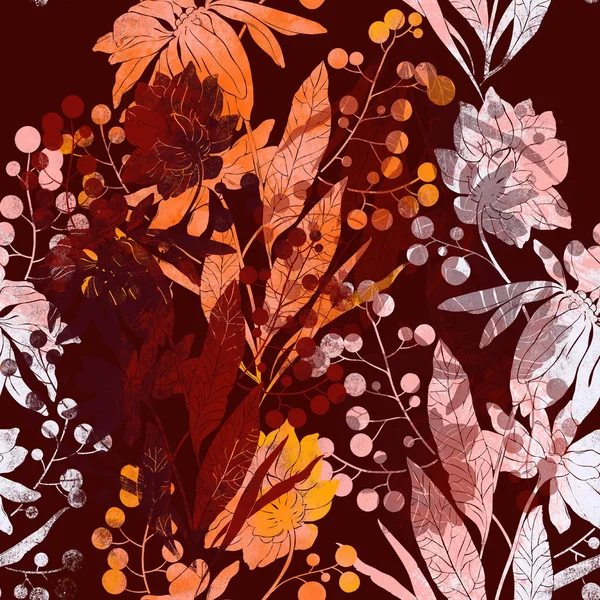 Wiesenblumen und Kräuter — Stockfoto