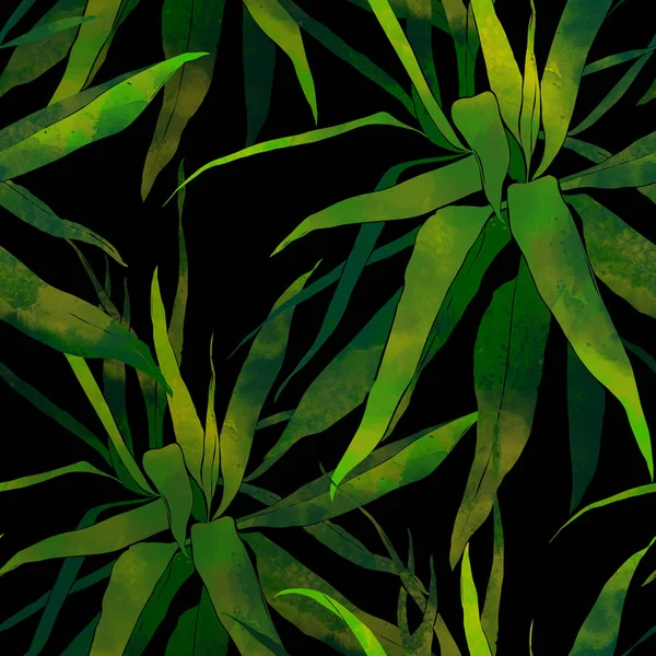 Folhas de palma sem costura padrão — Fotografia de Stock