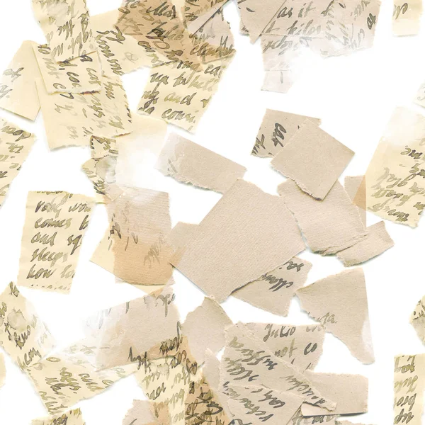 Torn papers with words — Stock Photo, Image