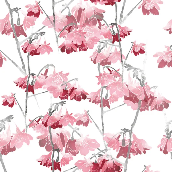 Sakura blossom seamless pattern — Stock Photo, Image