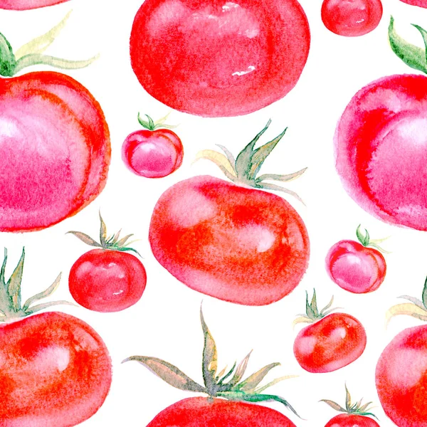 Tomater seamless mönster — Stockfoto