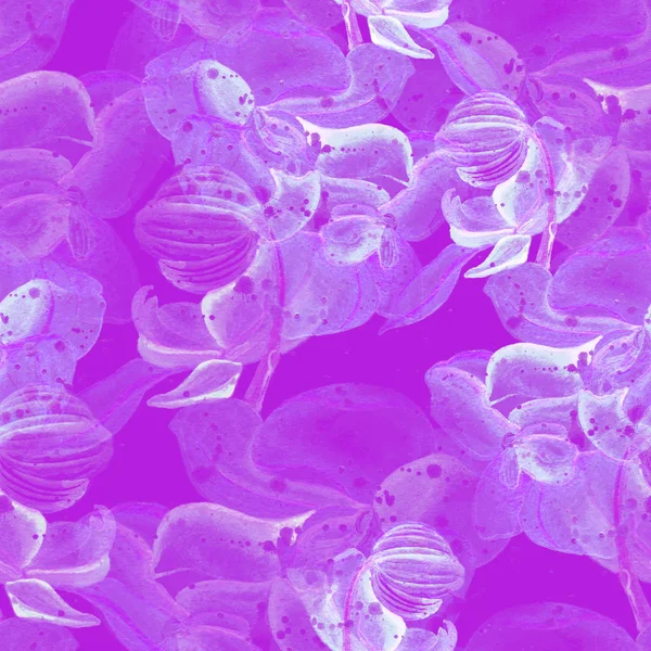 난초 원활한 패턴 — 스톡 사진