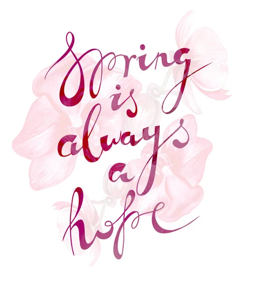 Le printemps est toujours une inscription d'espoir — Photo