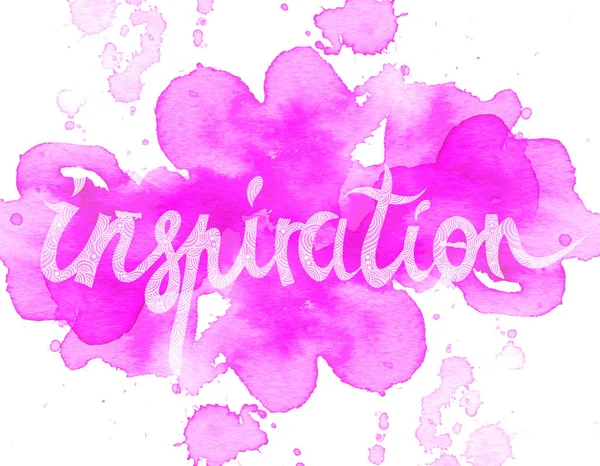 Napis "inspiracji" — Zdjęcie stockowe