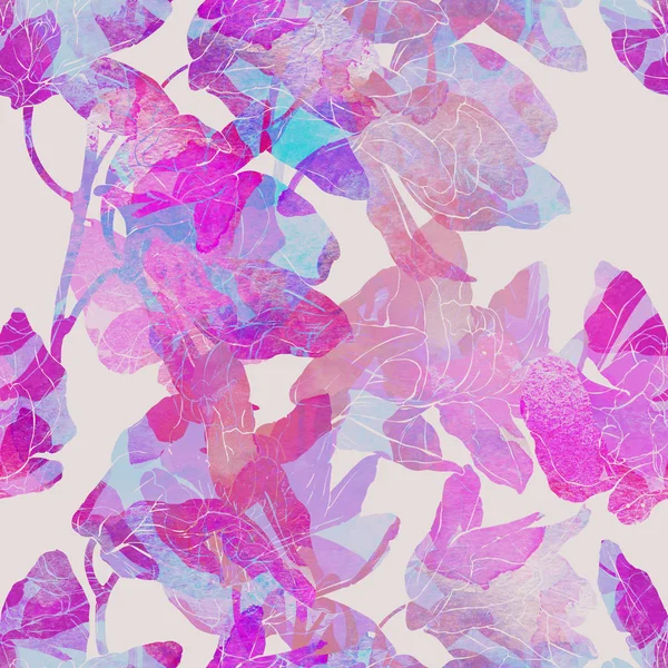 感光树脂版热带兰花 — 图库照片
