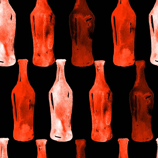 Botol bir warna penuh — Stok Foto