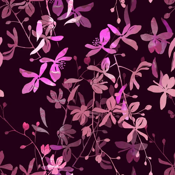 桜の花のシームレス パターン — ストック写真