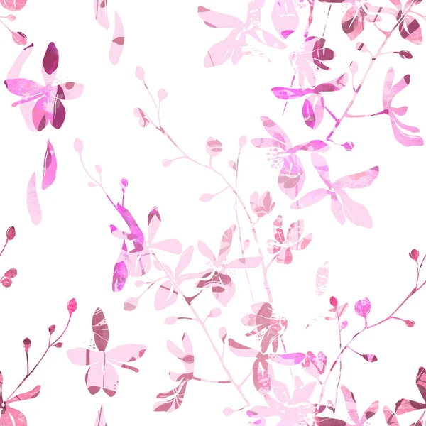 Kiraz çiçeği seamless modeli — Stok fotoğraf