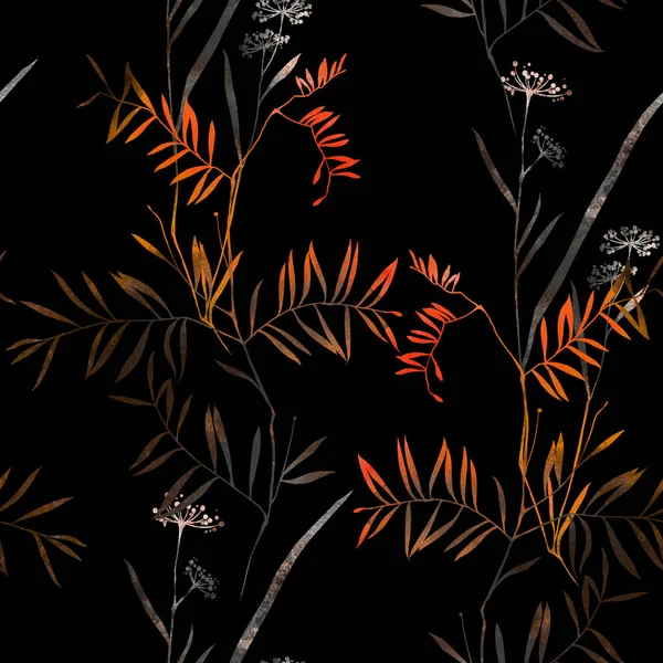 植物や花のシームレス パターン — ストック写真