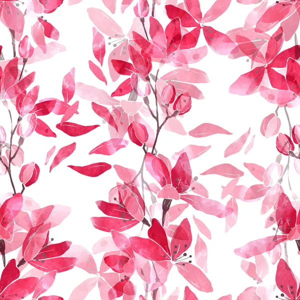 Blooming cherry seamless pattern — Free Stock Photo