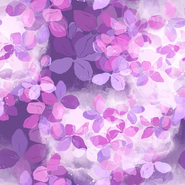Motif sans couture lilas floraison — Photo