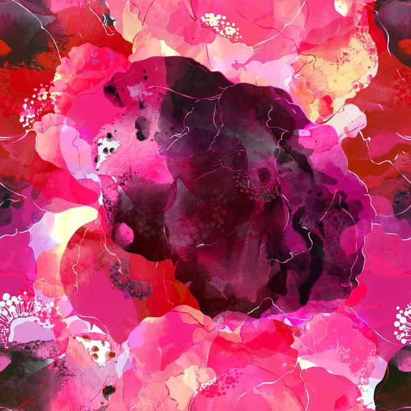 Wilde roos naadloze patroon in bloei — Stockfoto