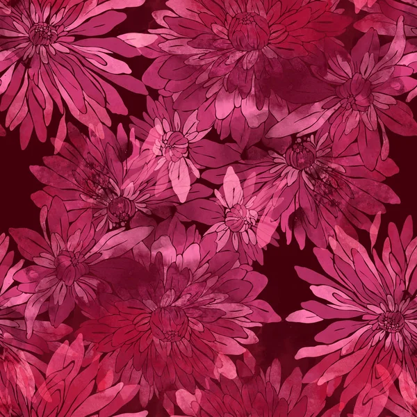 Impresiones patrón de crisantemo —  Fotos de Stock