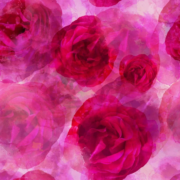 Шикарні троянди безшовний візерунок — стокове фото