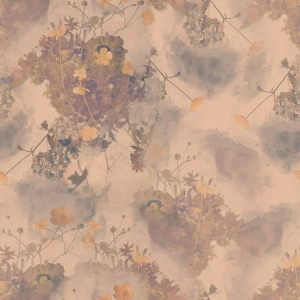 Текстура з букетом лугових квітів — стокове фото
