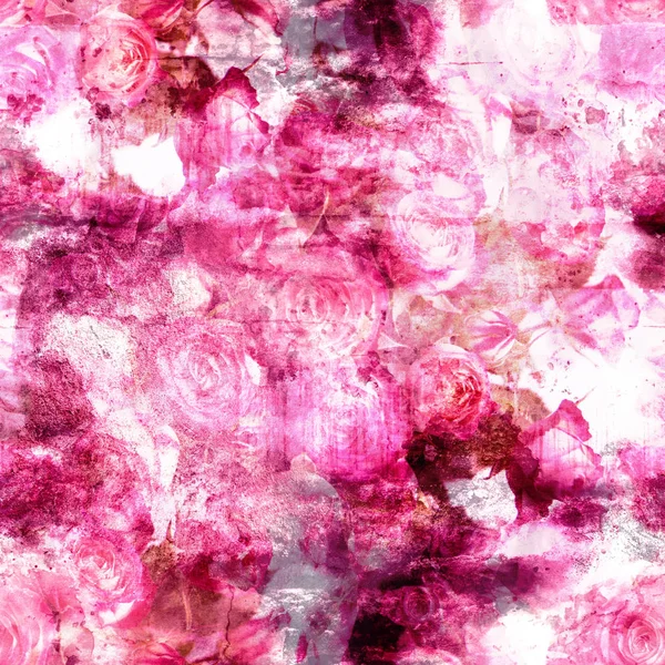 Vintage Textur von Rosenblüten mit Patina — Stockfoto