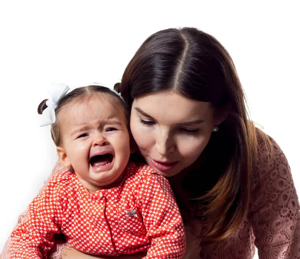 genç anne kızıyla birlikte