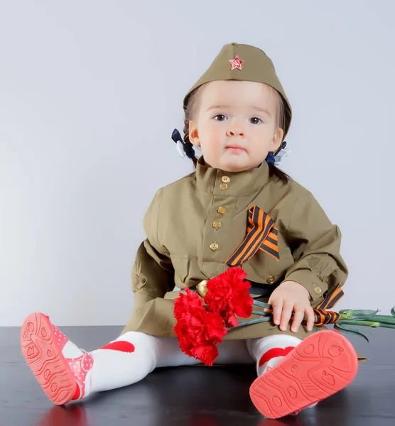 Red Army soldier girl