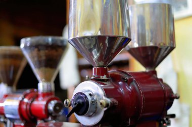 Old italian-style coffee grinders. Addis Ababa-Ethiopia. 0534 clipart