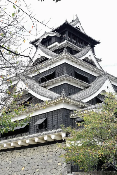 Donjon van kasteel Kumamoto. Kumamoto-Japan. 7347 — Stockfoto