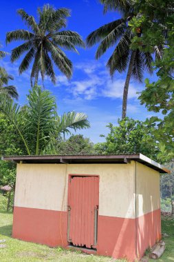Tuvalet Binası-Topol ortaokul karmaşık. Newa Köyü Olal Ambrym Adası-Vanuatu. 6215