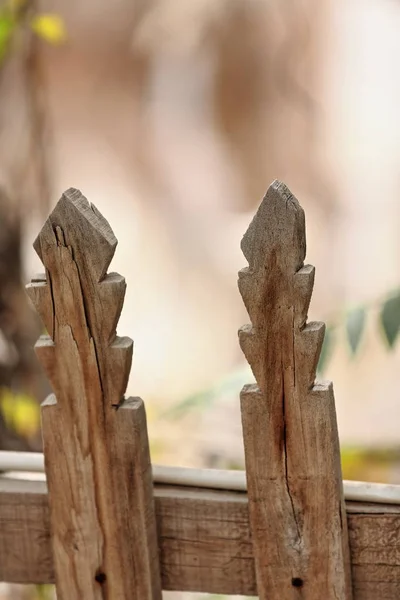 Detail Wooden Posts Fence Encircling Sufi Mystic Imam Asim Mazar — Stock Photo, Image