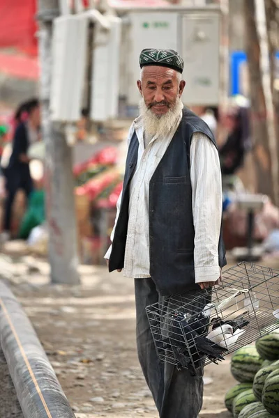 Hotan China Octubre 2017 Los Uigures Son Pueblo Túrquico Que — Foto de Stock