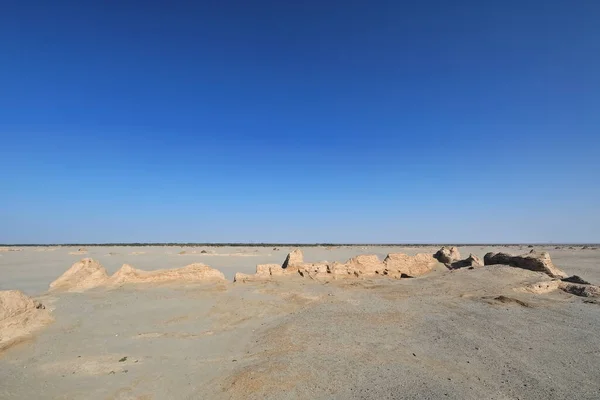 Ruins Large Rectangular Tibetan Fort Tang Dinasty Active Viii Centurys — Stock Photo, Image