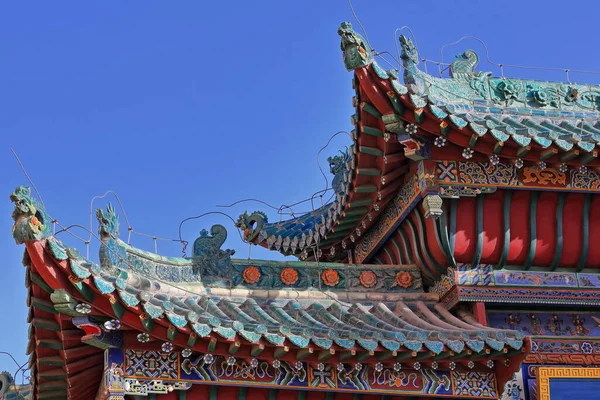 Храм Генерала Гуань Люди Поклоняются Этому Непобедимому Воину Королевства 221 — стоковое фото