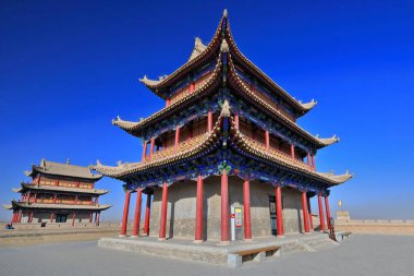 Uzlaşma ve İç Çekiş Kapıları - Jiayu Geçidi - Jiayuguan Şehri - Gansu-Çin - 0786