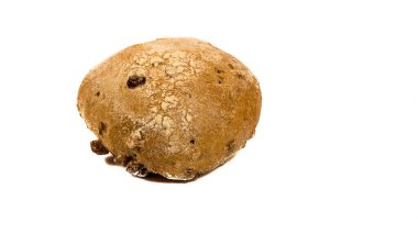 Fındıklı lokma. yakın plan beyaz arkaplanda izole edildi