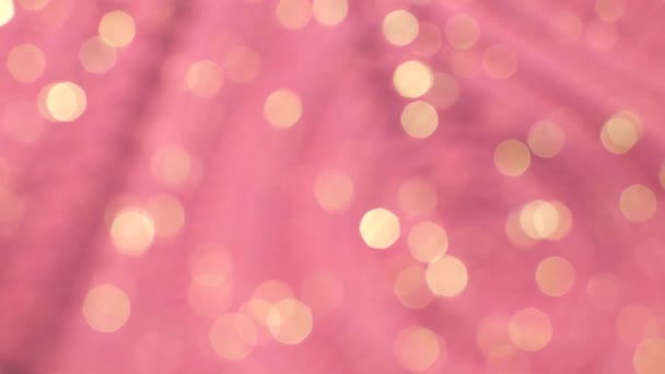 Verschwommener rosa Bokeh-Hintergrund Sonnenlichtschoner — Stockvideo