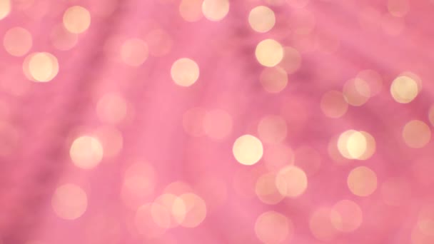 Déplacement des lumières paillettes roses, fond bokeh 