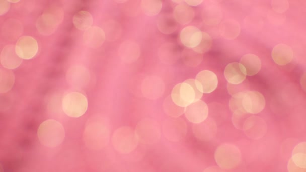 Sich bewegende rosa Glitzerlichter, Hintergrund — Stockvideo