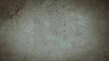 Eski gri betonun altındaki kiremitlerin dokusu