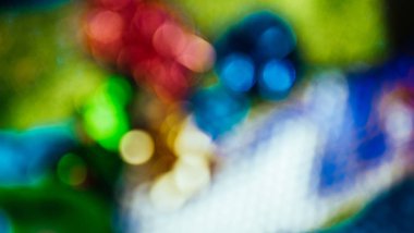 Bokeh odaklı ışıklarla şenlikli soyut arkaplan