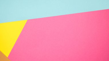 Soyut pastel kağıt dokusu minimalizm arka planı. Pastel renklerde en az geometrik şekil ve çizgiler